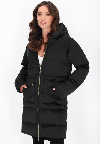 Manteau d’hiver faina en noir : devant
