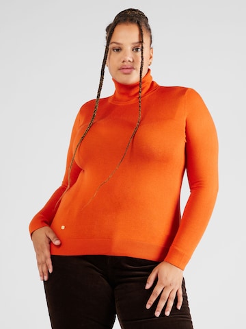 Lauren Ralph Lauren Plus Trui 'ZOE' in Oranje: voorkant