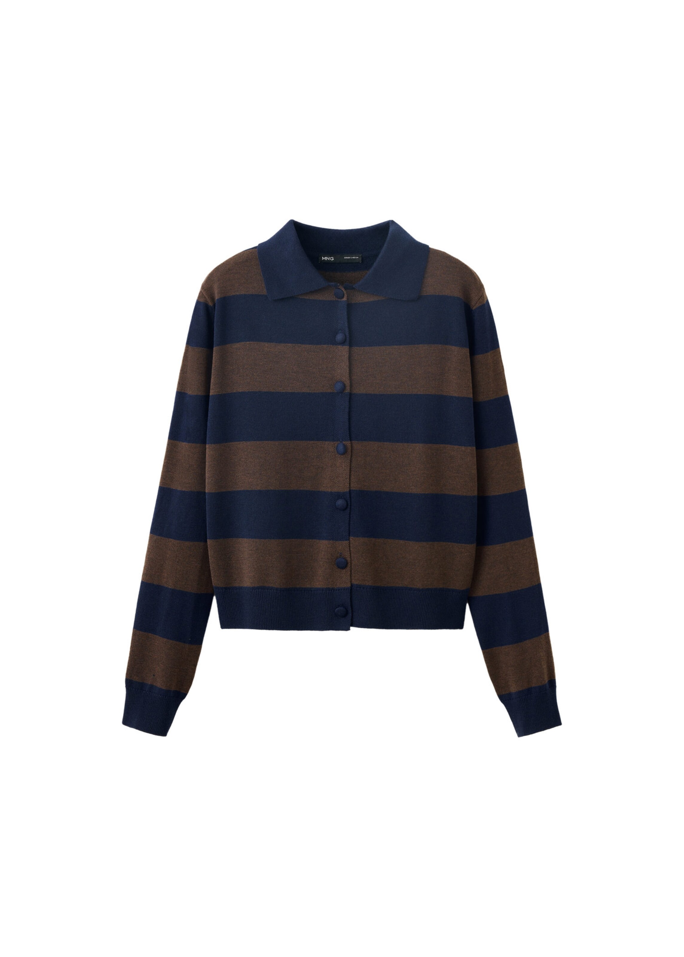MANGO Knit cardigan 'SERGI' in Blue: front