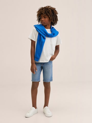 MANGO KIDS Slimfit Jeans 'John' in Blauw: voorkant