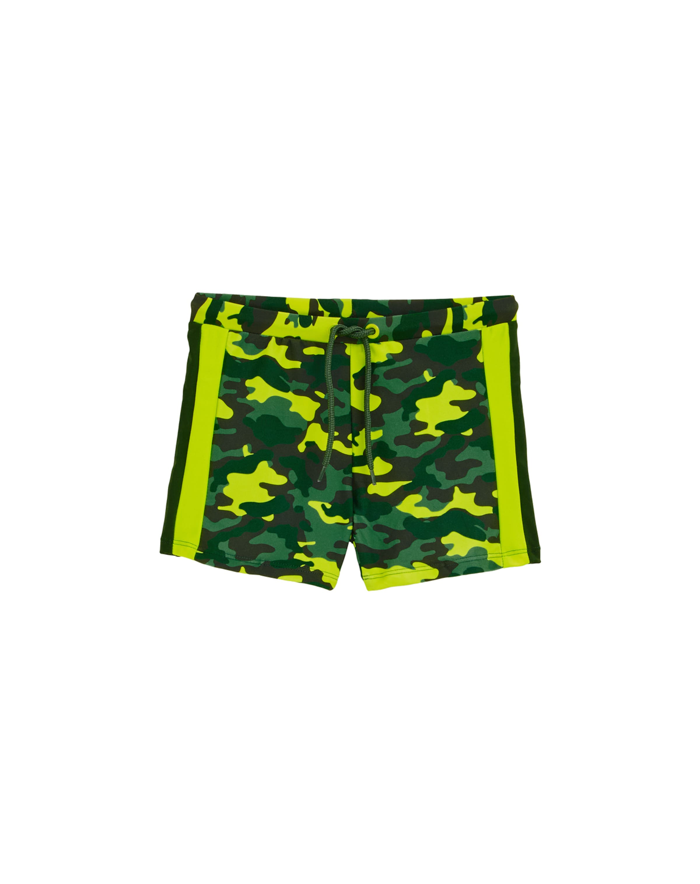 WE Fashion Plavecké šortky – zelená: přední strana