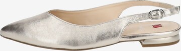 Högl Ballet Flats with Strap 'MONA' in Silver