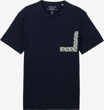 T-Shirt TOM TAILOR en bleu : devant