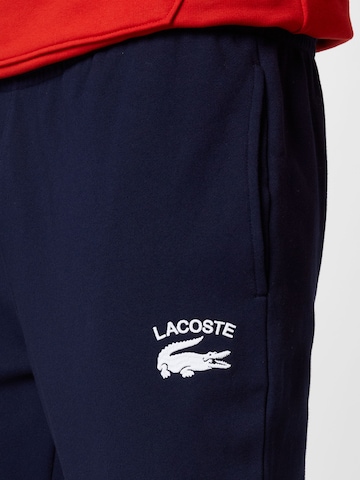 LACOSTE Tapered Broek in Blauw