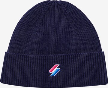 Superdry Beanie in Blue: front