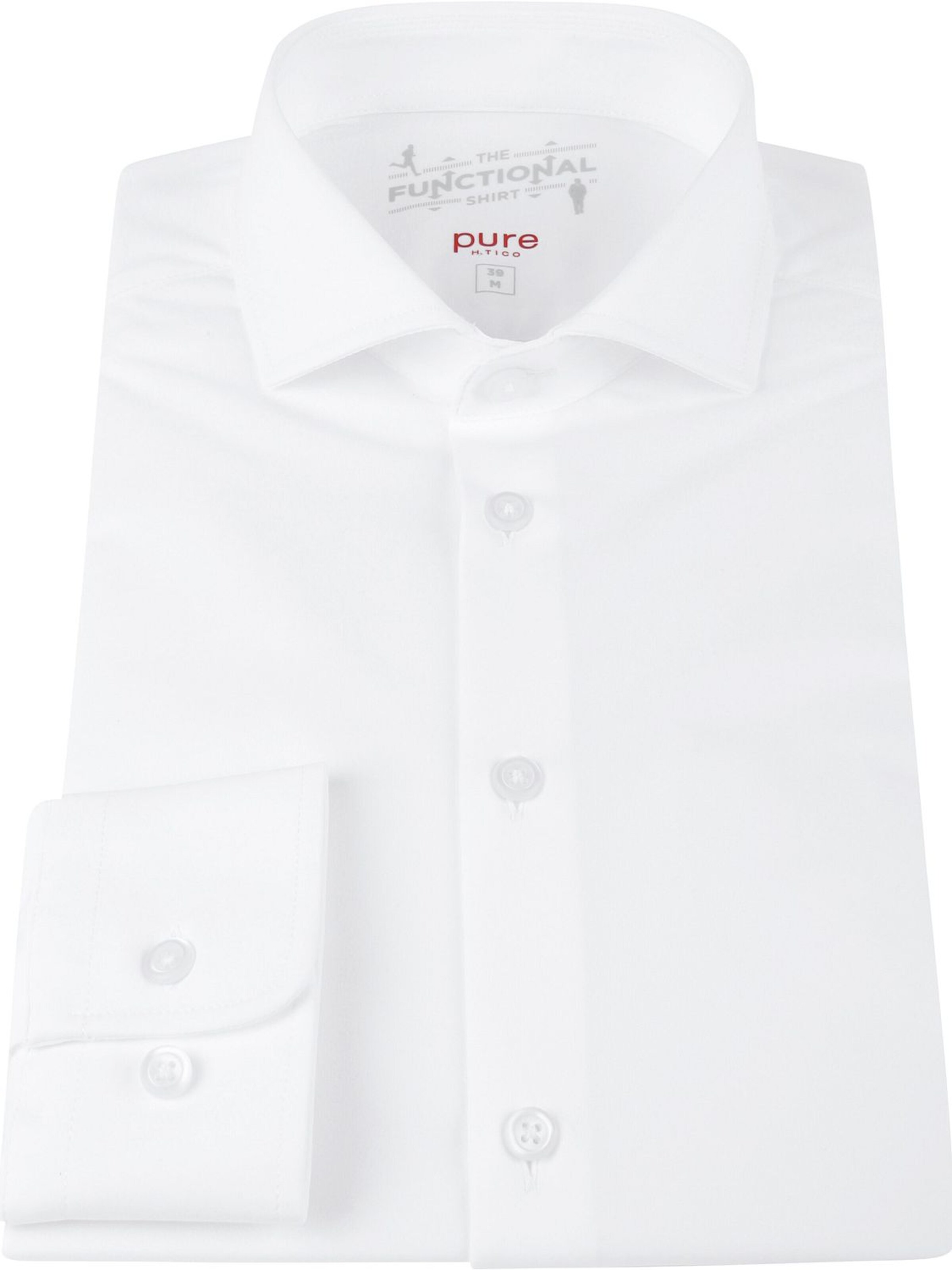 PURE Slim fit Overhemd in Wit