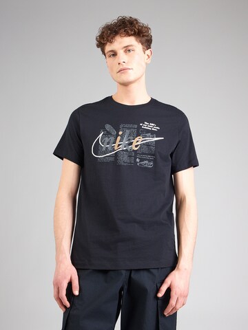 Tricou 'CELEBRATE' de la Nike Sportswear pe negru: față