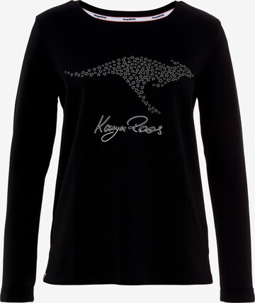 KangaROOS Sweatshirt in Black: front