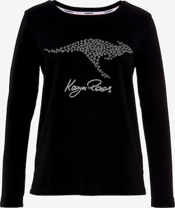 KangaROOS Sweatshirt in Black: front
