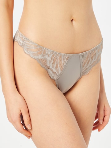 Calvin Klein Underwear Thong in Grey: front