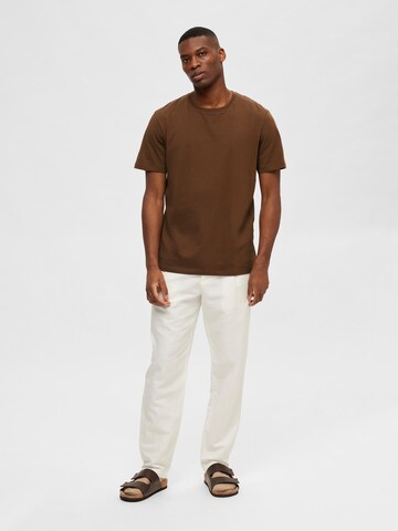 SELECTED HOMME Shirt 'Aspen' in Brown