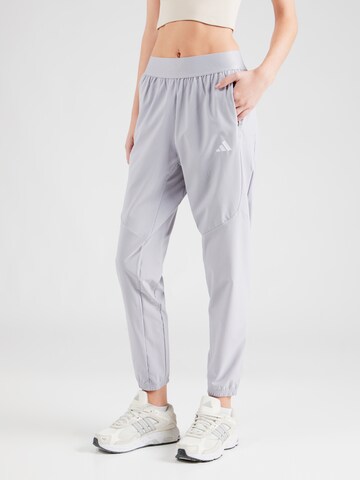 ADIDAS PERFORMANCE Loosefit Παντελόνι φόρμας 'D4T WVN' σε γκρι: μπροστά