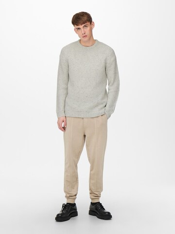 Pullover 'Nazlo' di Only & Sons in bianco