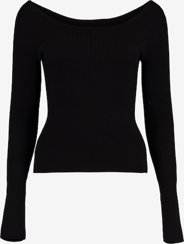 Hailys Pullover 'Ru44na' in Schwarz: Vorderseite