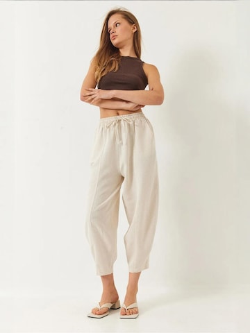 Wide leg Pantaloni di Bianco Lucci in beige