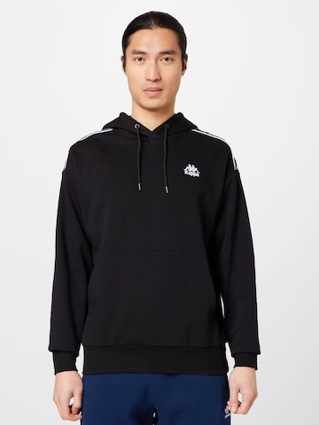 KAPPA Sweatshirt in Black: front