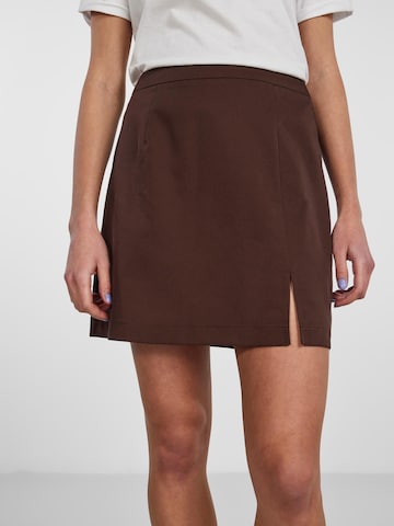 PIECES Skirt 'THELMA' in Brown