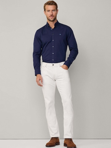 Hackett London Regular Fit Hemd 'Ess' in Blau
