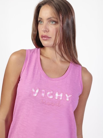 admas - Pijama 'ADMAS Pijama Sin mangas Vichy Mood para Mujer' en rosa