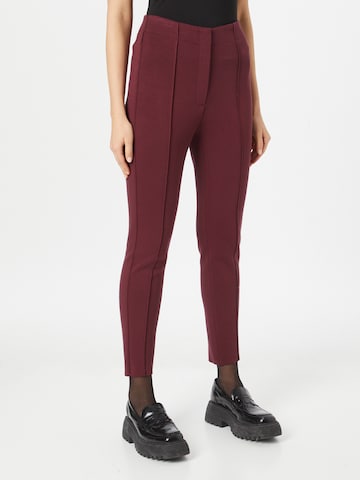TAIFUN Skinny Trousers in Red: front