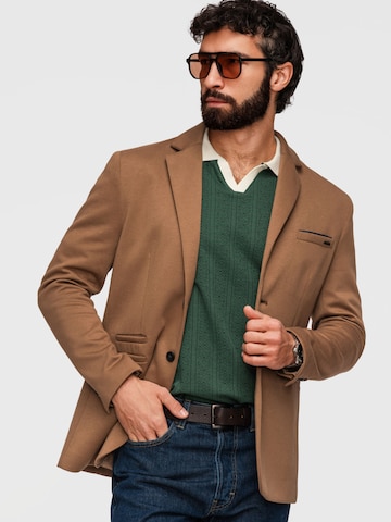 Regular fit Giacca da completo di Ombre in marrone: frontale