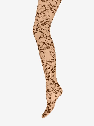Wolford Collants 'Florina' en nude / noir, Vue avec produit
