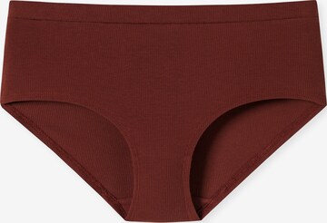 SCHIESSER Panty ' Pure Rib ' in Braun: predná strana