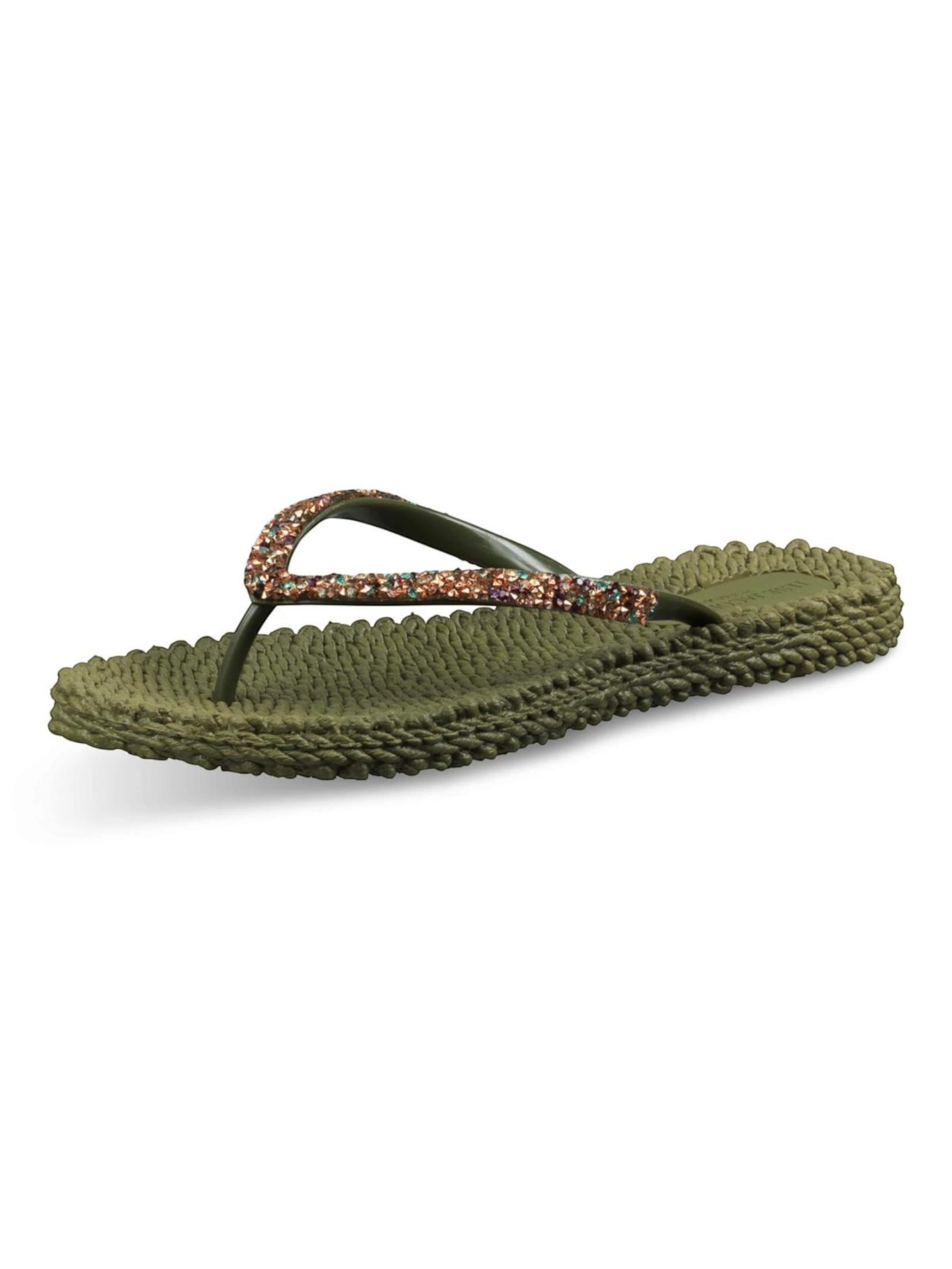 ILSE JACOBSEN T-bar sandals in Green: front