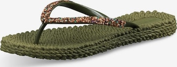 ILSE JACOBSEN Teenslipper in Groen: voorkant