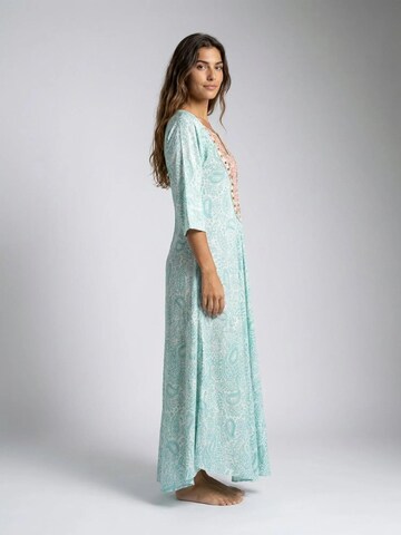 Miss June - Vestido 'Robe Longue Naomi' em azul