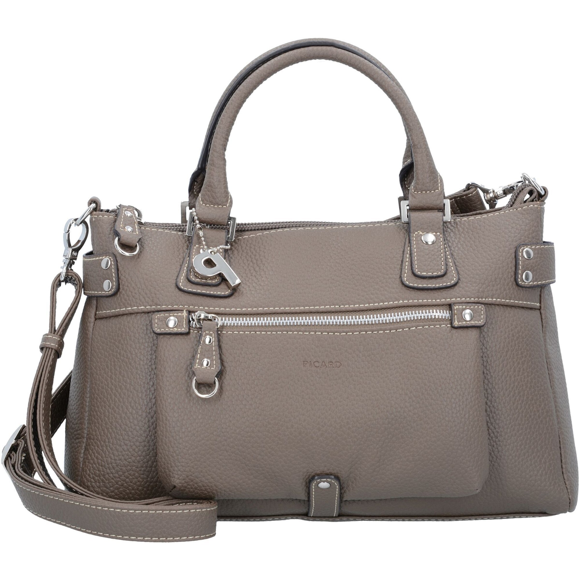 Picard Handtasche 'Loire' in Braun: Vorderseite