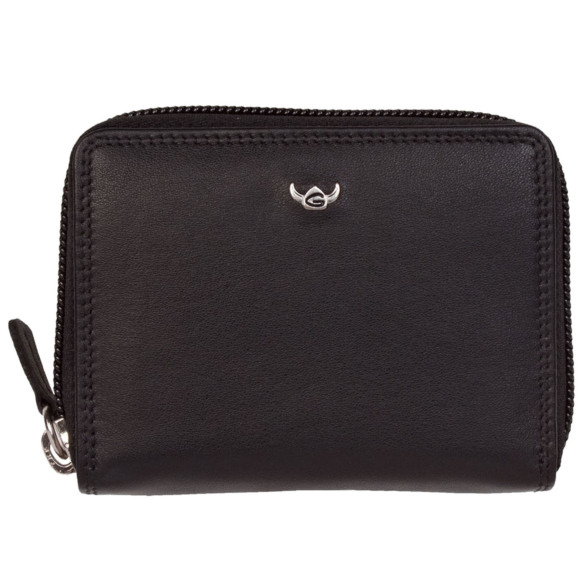 GOLDEN HEAD Wallet 'Polo' in Black: front