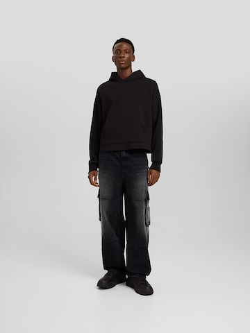 Bershka Loosefit Jeans i sort