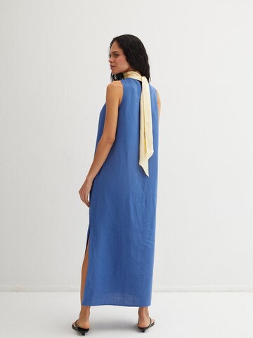 SILK & CASHMERE Dress in Blue