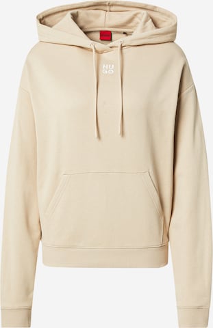 HUGO Mikina 'Delfinia' – béžová: přední strana
