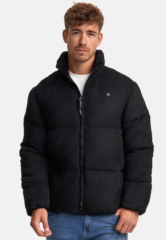 INDICODE JEANS Winterjas 'Graville' in Zwart: voorkant