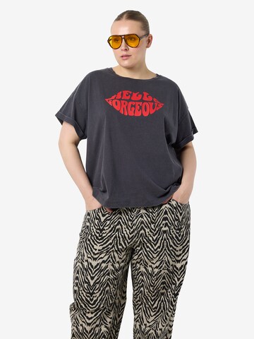 Noisy May Curve - Camiseta 'NMBOHDI GABY' en gris: frente