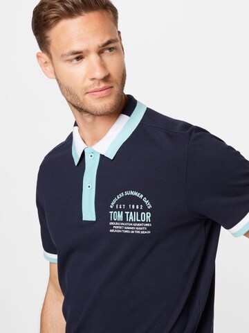 TOM TAILOR Poloshirt in Blau