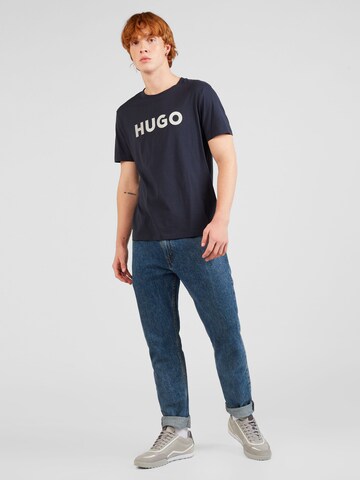 Tricou 'Dulivio' de la HUGO pe albastru