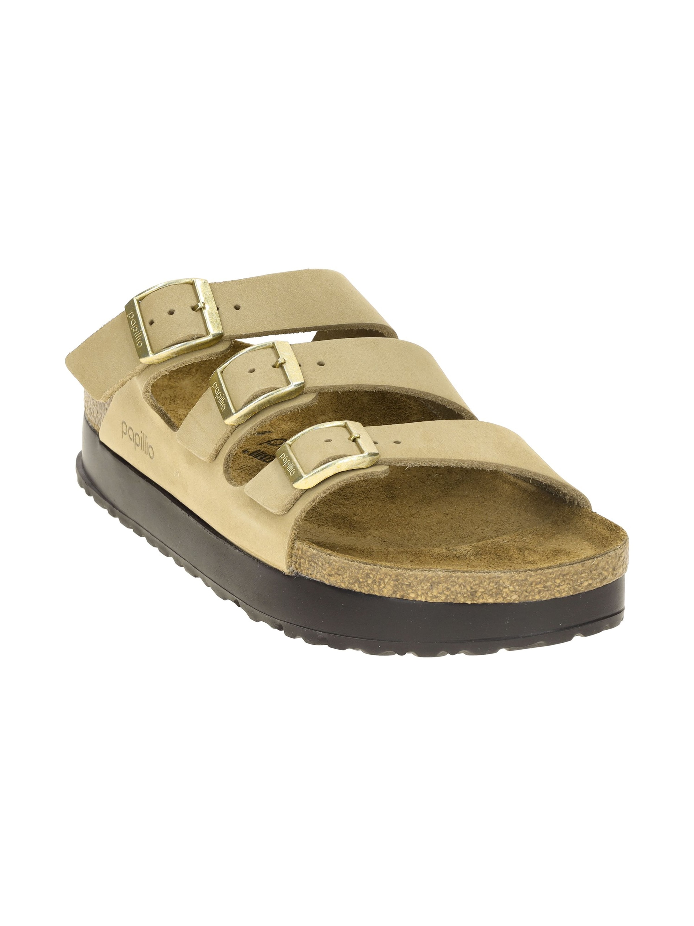 BIRKENSTOCK Pantolette 'Papillio Florida' in Beige