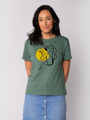 T-shirt 'Self Love' Watapparel en vert : devant