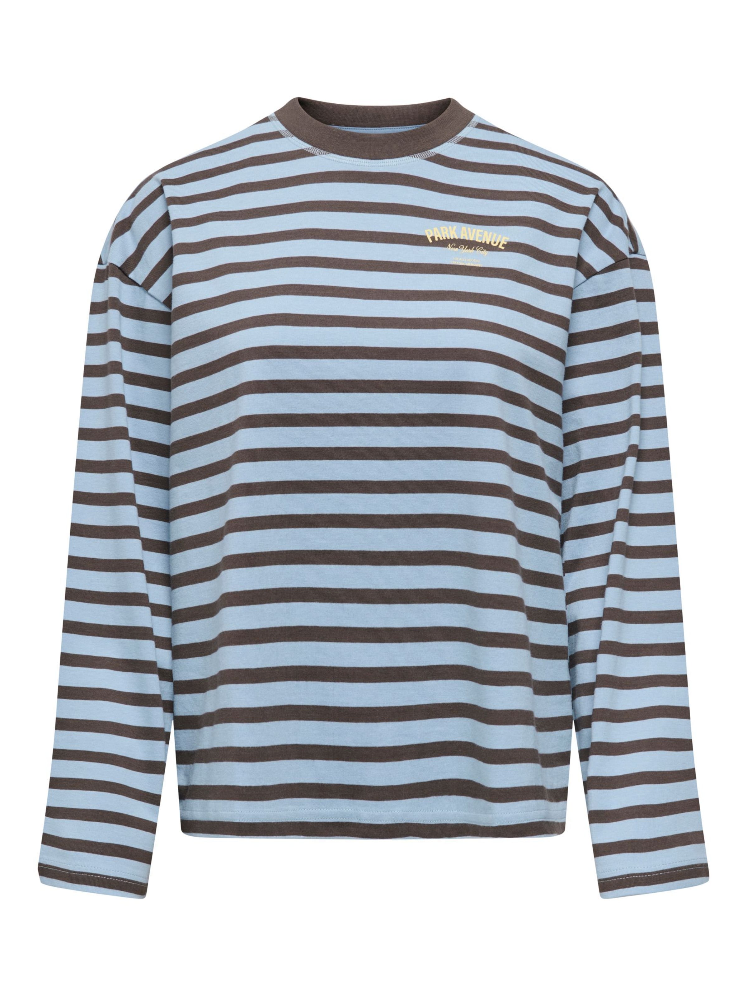 ONLY Shirts 'ONLFreja' i M i himmelblå / choko / pastelgul, Produktvisning