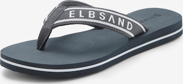 Elbsand T-Bar Sandals in Green: front