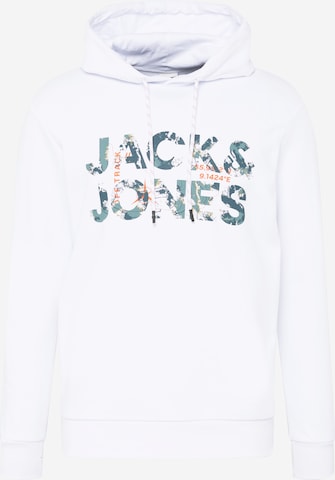 JACK & JONES Sweatshirt 'TECH' in Weiß: predná strana