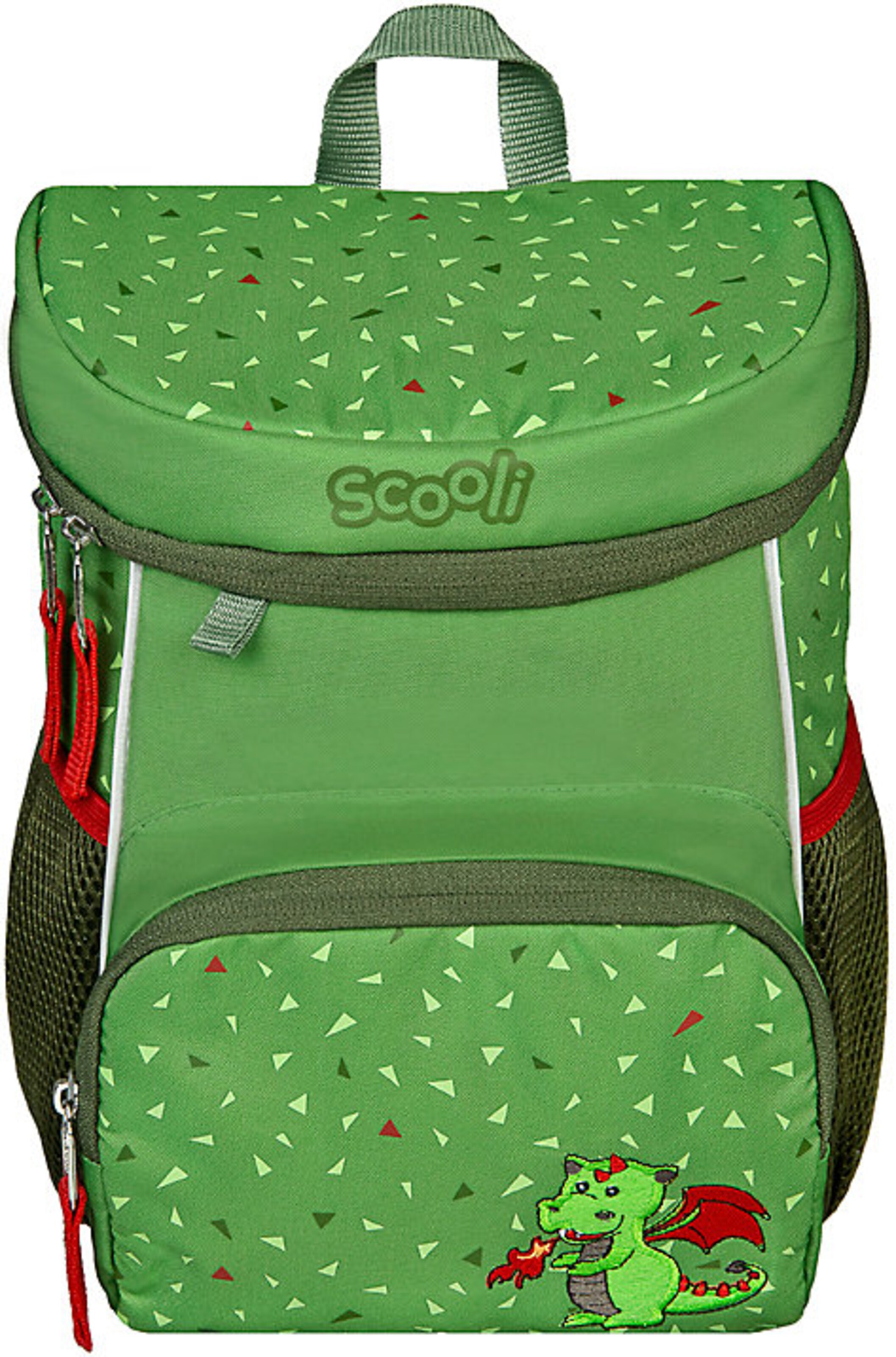 SCOOLI Rucksack 'Mini-Me Rosie Rabbit' in Grün: Vorderseite