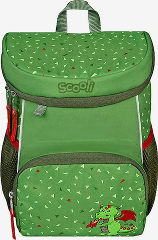 SCOOLI Backpack 'Mini-Me Rosie Rabbit' in Green: front