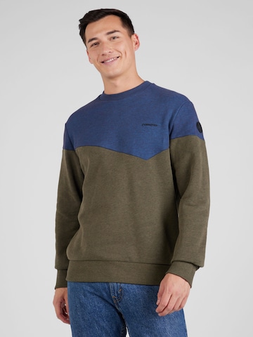Ragwear Sweatshirt 'Dotie' i grön: framsida