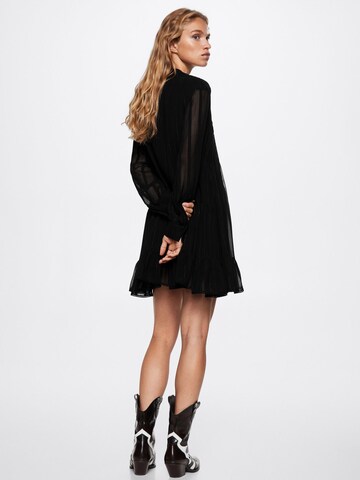 MANGO Shirt Dress 'Saruman' in Black