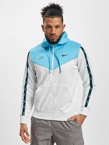 Nike Sportswear Sweatjakke 'Repeat' i hvid