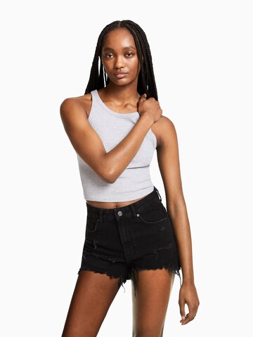 Regular Jean Bershka en noir : devant